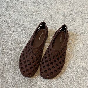 Jeffrey Campbell Brown Lattice Flats